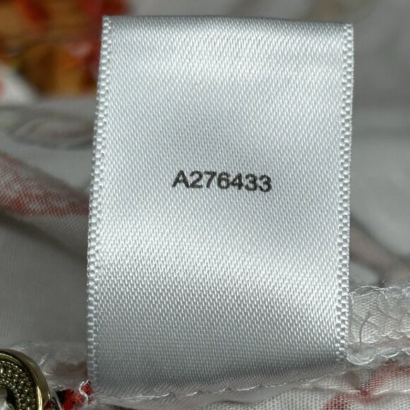 Susan Graver Top 14 Equestrian Chain Print Coastal Starfish Stretch Button Front - Picture 6 of 12